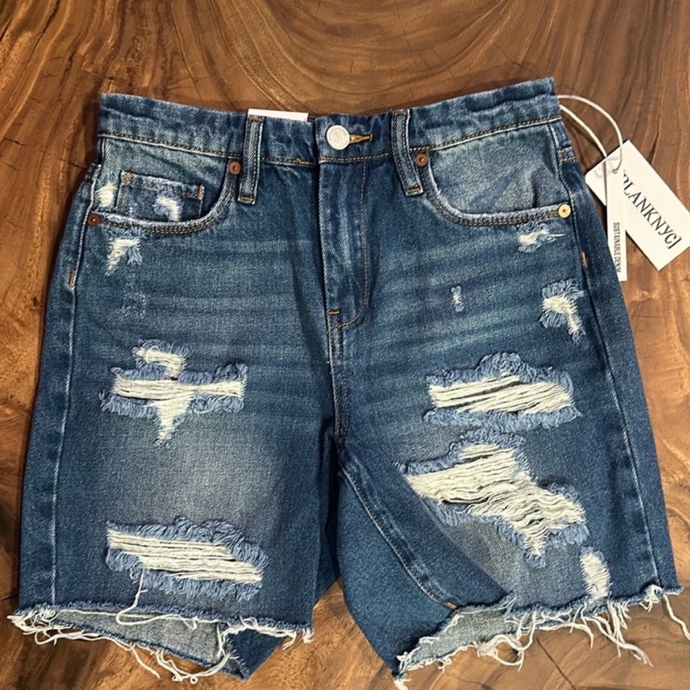 [BLANKNYC] distressed jean shorts
